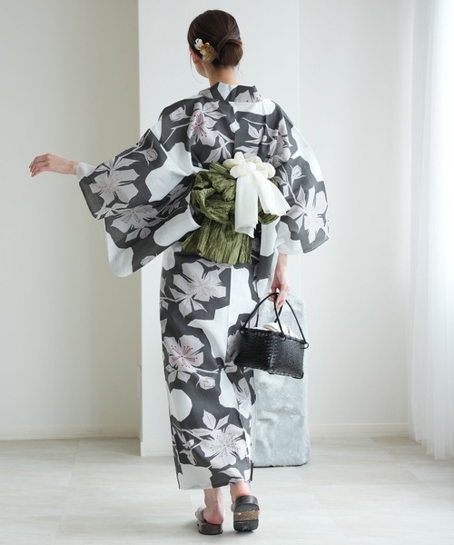 セール】ひとりで着れる！かんたん二部式浴衣セット utatane 国内染色