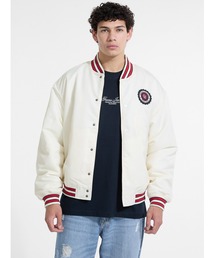 GUESS グリーン ホワイト スタジャン 81 GUESS Originals Authentic Letterman Jacket ジャケット