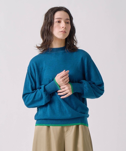 ニット セーター 「KELEN / ケレン」ポイントカラーデザインニットトップス レディース KELEN / ケレン」ポイントカラーデザインニットトップス（ニット