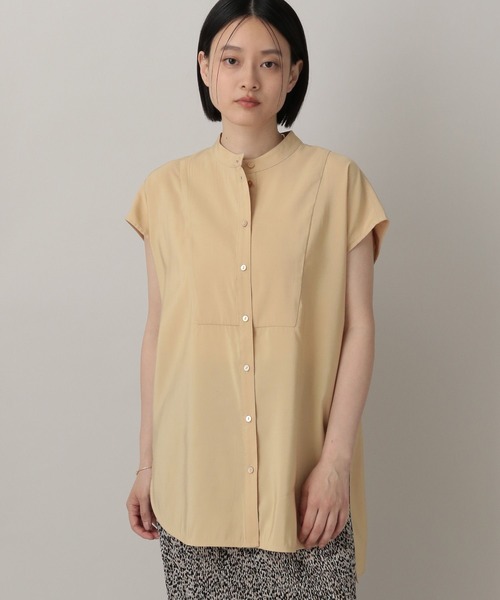 A part by（アパートバイ）の「ハイネックフレンチスリーブブラウス（シャツ/ブラウス・レディース・ライトブルー/アイボリー/チャコールグレー/オレンジ系その他2・FREE）」の22枚目の写真