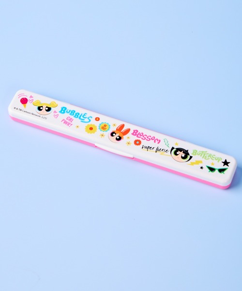出ましたっ!パワパフガールズZ 箸 メール便対象品】抗菌音が鳴らないコンビセット(箸・スプーン) 箸18cm