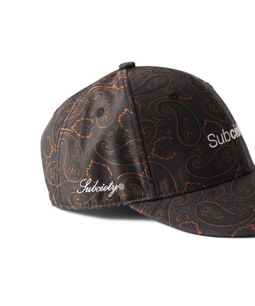 Subciety（サブサエティ）の「Paisley jacquard cap（キャップ・メンズ・ブラック×グリーン/ブラック系その他・FREE）」の6枚目の写真