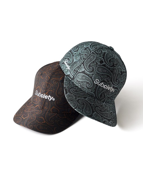 Subciety（サブサエティ）の「Paisley jacquard cap（キャップ・メンズ・ブラック×グリーン/ブラック系その他・FREE）」の8枚目の写真