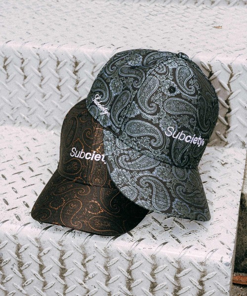 Subciety（サブサエティ）の「Paisley jacquard cap（キャップ・メンズ・ブラック×グリーン/ブラック系その他・FREE）」の5枚目の写真
