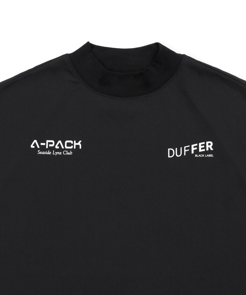 セール】〔BLACK LABEL〕'A-PACK' MOCK NECK L/S TEE：吸水速乾 接触冷