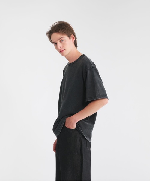 Regen Glanz（レーゲングランツ）の「heavy weight crewneck T-shirt/ヘビーウェイトクルーネックTシャツ（Tシャツ/カットソー・メンズ・ブラック系その他2/ブラック系その他/ブラック/ライトホワイト・SMALL/MEDIUM/LARGE）」の16枚目の写真