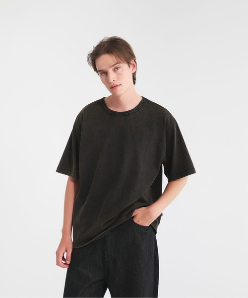 Regen Glanz（レーゲングランツ）の「heavy weight crewneck T-shirt/ヘビーウェイトクルーネックTシャツ（Tシャツ/カットソー・メンズ・ブラック系その他2/ブラック系その他/ブラック/ライトホワイト・SMALL/MEDIUM/LARGE）」の12枚目の写真