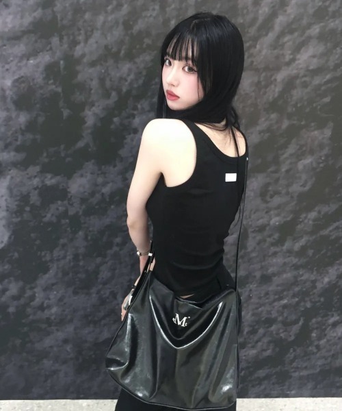 [MUCENT]◆韓国大人気◆WESTERN LEATHER SHOULDER BAG◆追跡可◆ ☆韓国☆［MUCENT］WESTERN LEATHER SHOULDER BAG BLACK (MUCENT