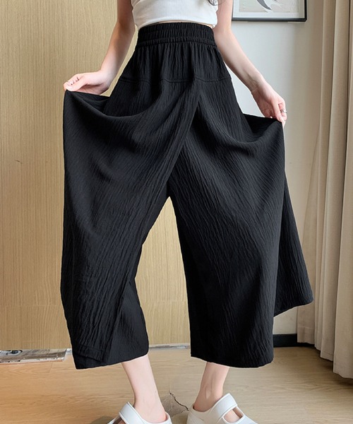 2ly2（トゥーリートゥー）の「ウエストゴムゆったりワイドパンツ（その他パンツ・レディース・ブラック/グレー/ベージュ・FREE）」の12枚目の写真