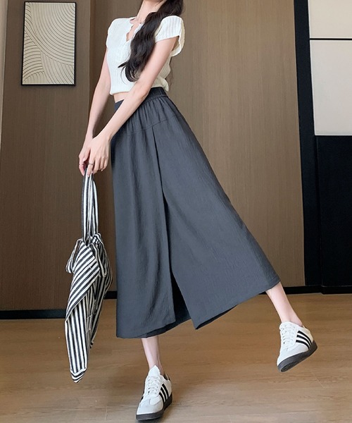 2ly2（トゥーリートゥー）の「ウエストゴムゆったりワイドパンツ（その他パンツ・レディース・ブラック/グレー/ベージュ・FREE）」の9枚目の写真