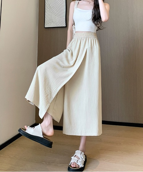 2ly2（トゥーリートゥー）の「ウエストゴムゆったりワイドパンツ（その他パンツ・レディース・ブラック/グレー/ベージュ・FREE）」の6枚目の写真