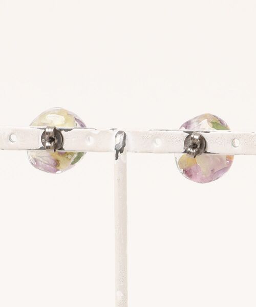 tone（トーン）の「【marumusubi】viola pピアス(MA)（ピアス（両耳用）・レディース・パープル・FREE）」の3枚目の写真