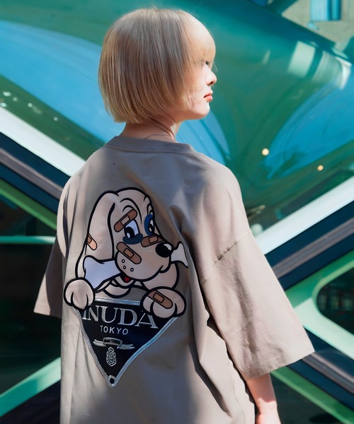 【新品未開封】GAxGALFY-INUDA 三角マーク Tee ブラック 中型犬 GA×GALFY-INUDA三角マークTee（Tシャツ/カットソー）｜GALFY