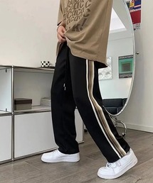 WARAIJOGO（ワライジョウゴ）の「【WARAIJOGO】グラデサイドラインジャージパンツ(NEZ)（その他パンツ）」