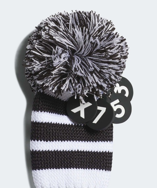 adidas（アディダス）の「スクリプト ニット ヘッドカバー【adidas Golf/アディダスゴルフ】（ゴルフグッズ・メンズ・グリーン/ホワイト/ブラック・FREE）」の4枚目の写真