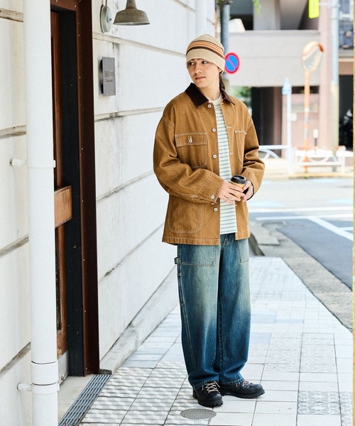ハスラー出品　niko and… ワイドカバーオール　ネイビー niko and JEANS 2025AW】ワイドデニムカバーオール