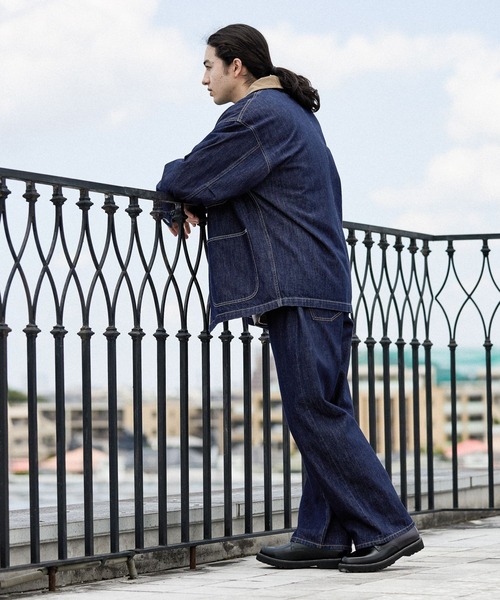 ハスラー出品　niko and… ワイドカバーオール　ネイビー niko and JEANS 2025AW】ワイドデニムカバーオール