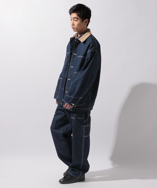ハスラー出品　niko and… ワイドカバーオール　ネイビー niko and JEANS 2025AW】ワイドデニムカバーオール