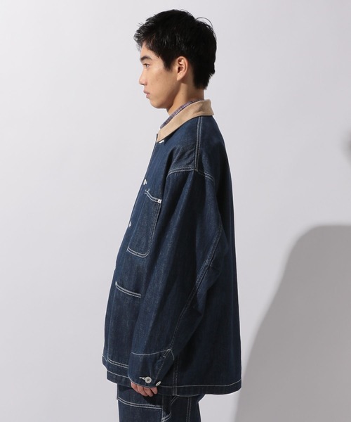 niko and...(ニコアンド)の「【niko and ...JEANS 2025AW】ワイドデニムカバーオール(カバーオール・メンズ・インディゴブルー/ブラウン・MEDIUM/LARGE)」の22枚目の写真