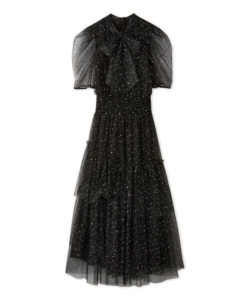 限定サイズ】ハーフスリーブラメチュールドレス（ドレス）｜FURFUR