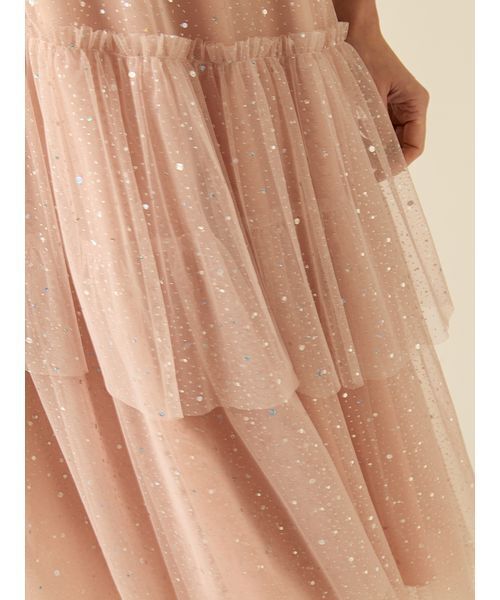 限定サイズ】ハーフスリーブラメチュールドレス（ドレス）｜FURFUR