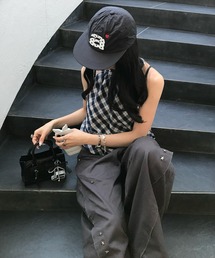 clear | ホルターネックチェック柄ブラウス[着回し力抜群 大人 カジュアル]≪SS新作≫(シャツ/ブラウス)