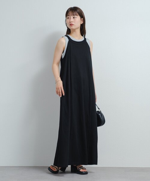 低身長サイズ/2サイズ展開/前後2WAY】B カットフレアワンピース