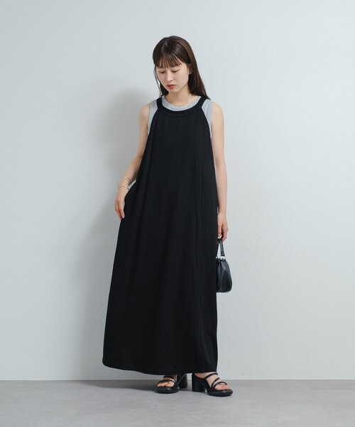 低身長サイズ/2サイズ展開/前後2WAY】B カットフレアワンピース