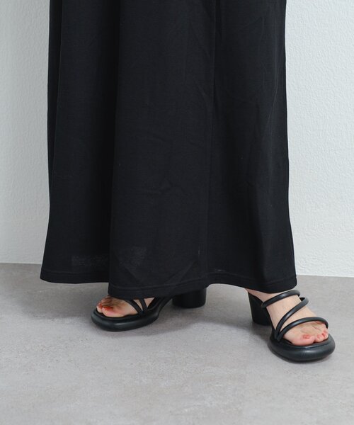 【 美品 】 カスタネ B カットフレアワンピースSET ブラック 0 低身長サイズ/2サイズ展開/前後2WAY】B カットフレアワンピース