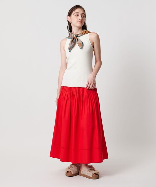 UNITED ARROWS（ユナイテッドアローズ）の「カップ付き ニットアメリカンスリーブタンクトップ（タンクトップ・レディース・ブラック/ダークブラウン/ホワイト・FREE）」の8枚目の写真