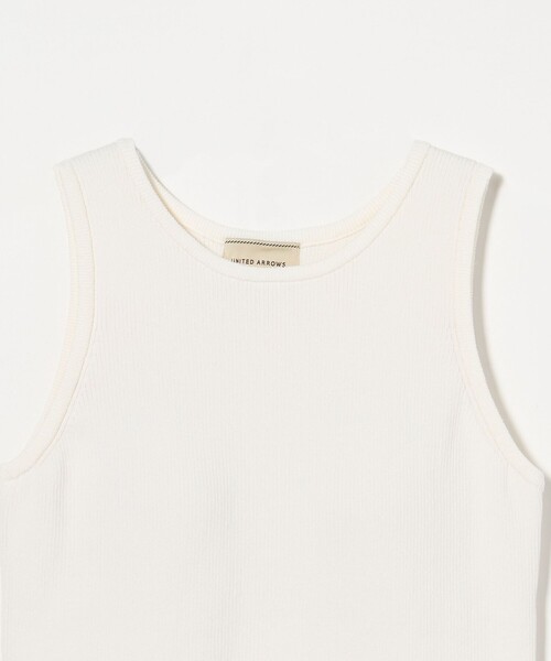 UNITED ARROWS（ユナイテッドアローズ）の「カップ付き ニットアメリカンスリーブタンクトップ（タンクトップ・レディース・ブラック/ダークブラウン/ホワイト・FREE）」の21枚目の写真