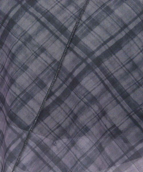 ROYAL PARTY（ロイヤルパーティー）の「チェックチュールノースリ-ブトップス（Tシャツ/カットソー・レディース・キャメル/オフホワイト/グレー・FREE）」の13枚目の写真