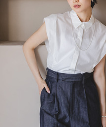 Noble | ウエストシェイプコットンシャツ(シャツ/ブラウス)