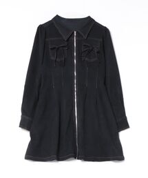 one way | 長袖フロントジップワンピース(ワンピース)