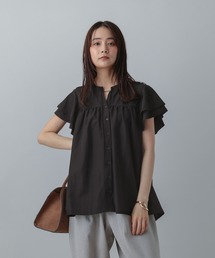 ダンプ　カットソーワークフリルシャツ 楽天市場】フリル（柄ライン）（Tシャツ・カットソー｜トップス