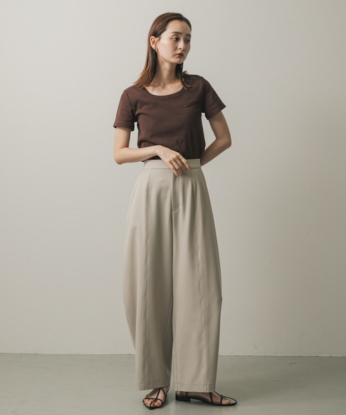 SENSE OF PLACE by URBAN RESEARCH（センスオブプレイスバイアーバンリサーチ）の「センターシームカーブパンツ（その他パンツ・レディース・グレー/ベージュ・SMALL/MEDIUM）」の8枚目の写真