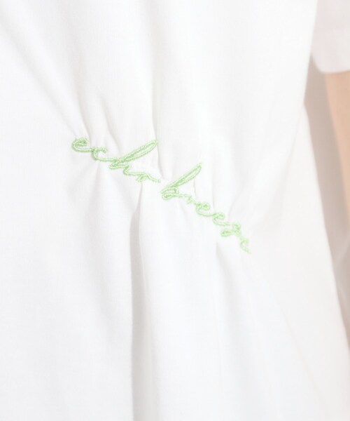Cutie Blonde(キューティーブロンド)の「【ひんやり】大人のカジュアルスタイルに レタリング刺繍Tシャツ(Tシャツ/カットソー・レディース・ホワイト/ブラック・00)」の19枚目の写真
