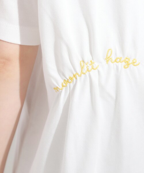 Cutie Blonde(キューティーブロンド)の「【ひんやり】大人のカジュアルスタイルに レタリング刺繍Tシャツ(Tシャツ/カットソー・レディース・ホワイト/ブラック・00)」の20枚目の写真