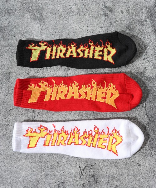 THRASHER(スラッシャー)の「THRASHER スラッシャー 3P ミドルソックス(ソックス/靴下・メンズ・B/E/D/C・25-27CM)」の3枚目の写真