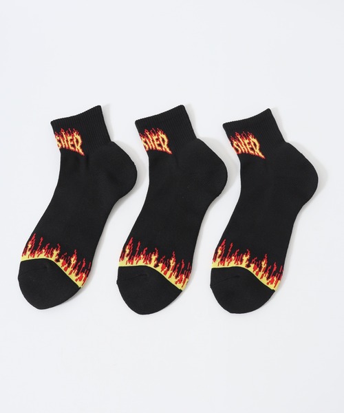 THRASHER(スラッシャー)の「THRASHER スラッシャー 3P ミドルソックス(ソックス/靴下・メンズ・B/E/D/C・25-27CM)」の5枚目の写真