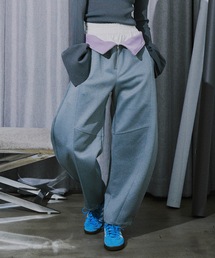 レイヤード風ポンチバレルパンツ