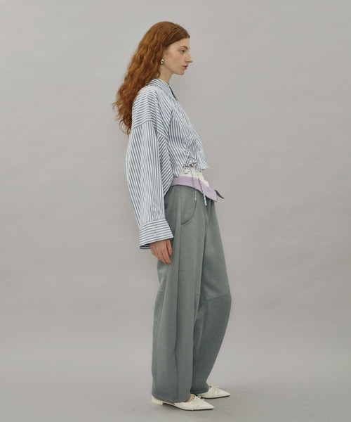 VIOLETTA(ヴィオレッタ)の「レイヤード風ポンチバレルパンツ(その他パンツ・レディース・グレー/ブラック・S/M)」の15枚目の写真