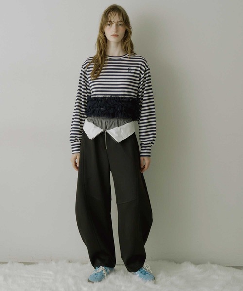 VIOLETTA（ヴィオレッタ）の「レイヤード風ポンチバレルパンツ（その他