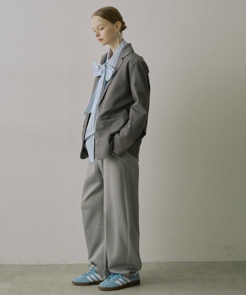 VIOLETTA(ヴィオレッタ)の「レイヤード風ポンチバレルパンツ(その他パンツ・レディース・グレー/ブラック・S/M)」の19枚目の写真