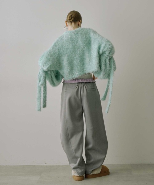 VIOLETTA(ヴィオレッタ)の「レイヤード風ポンチバレルパンツ(その他パンツ・レディース・グレー/ブラック・S/M)」の22枚目の写真