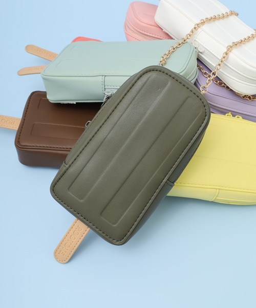 ROOTOTE（ルートート）の「ROOTOTE　アイスキャンディースマホショルダー（ショルダーバッグ・レディース・ホワイト系/チョコ/パープル系/ダークグリーン系/ピンク系/オレンジ/イエロー系/ミント・FREE）」の4枚目の写真