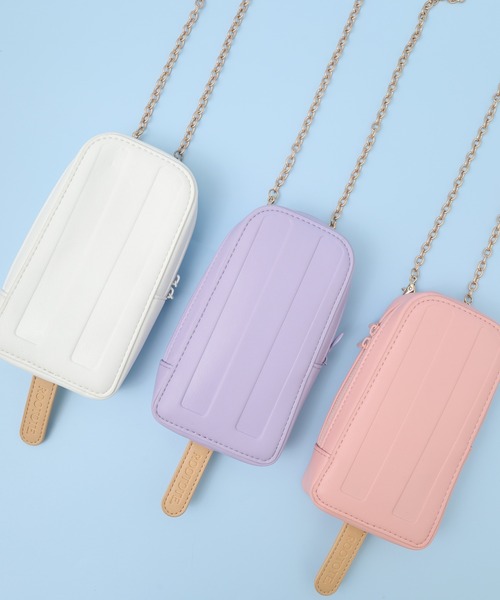 ROOTOTE（ルートート）の「ROOTOTE　アイスキャンディースマホショルダー（ショルダーバッグ・レディース・ホワイト系/チョコ/パープル系/ダークグリーン系/ピンク系/オレンジ/イエロー系/ミント・FREE）」の5枚目の写真