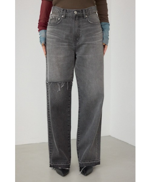 PLUS】スウィッチングバイカラーデニム（デニムパンツ）｜PLUS（プラス