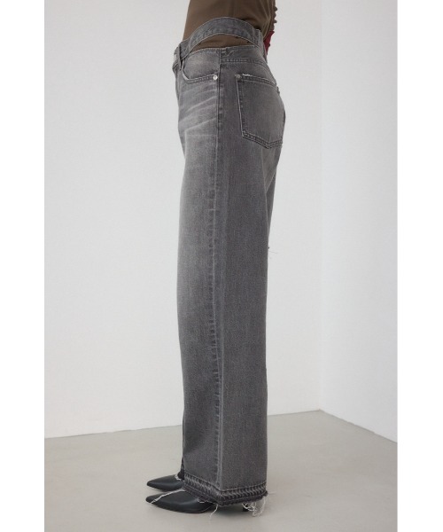 PLUS】スウィッチングバイカラーデニム（デニムパンツ）｜PLUS（プラス