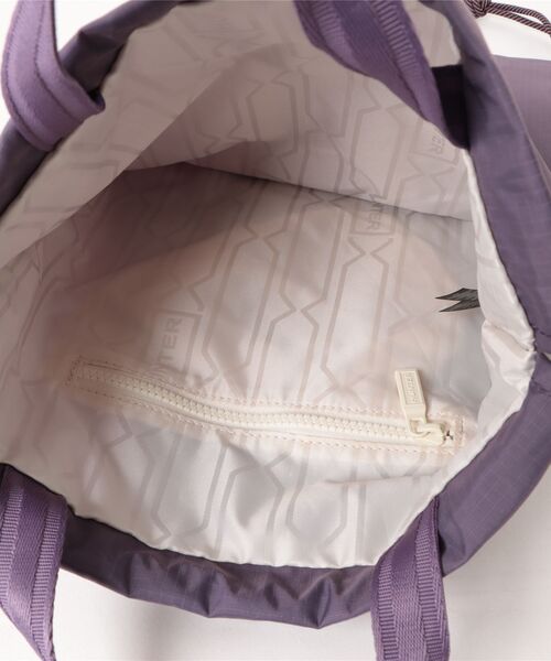 HUNTER(ハンター)の「トラベル ドローストリング バックパック トート(バックパック/リュック・レディース・パープル/ブラック・ONE)」の14枚目の写真